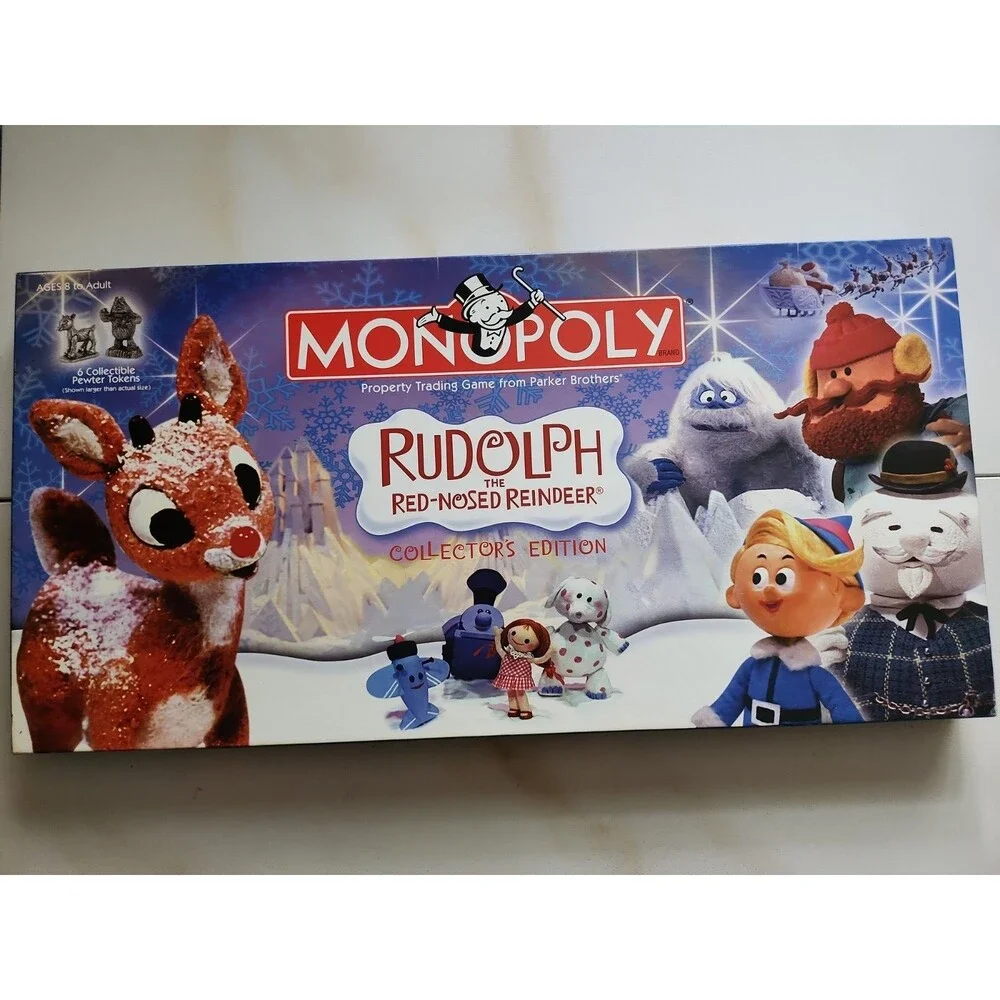 Monopoly Rudolph the Red Nosed Reindeer Game Unplayed